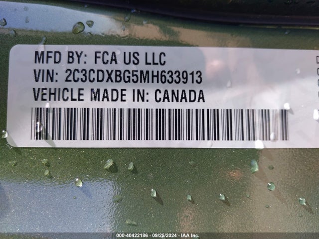 Dodge Charger Sxt Rwd 2021 2C3CDXBG5MH633913 Image 9