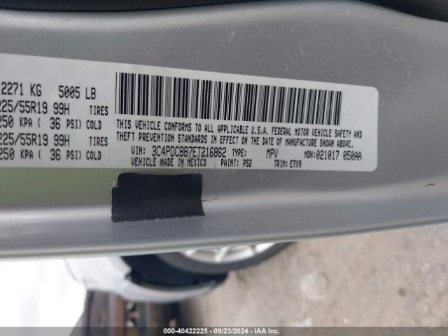3C4PDCBB7ET216862 Dodge Journey Sxt