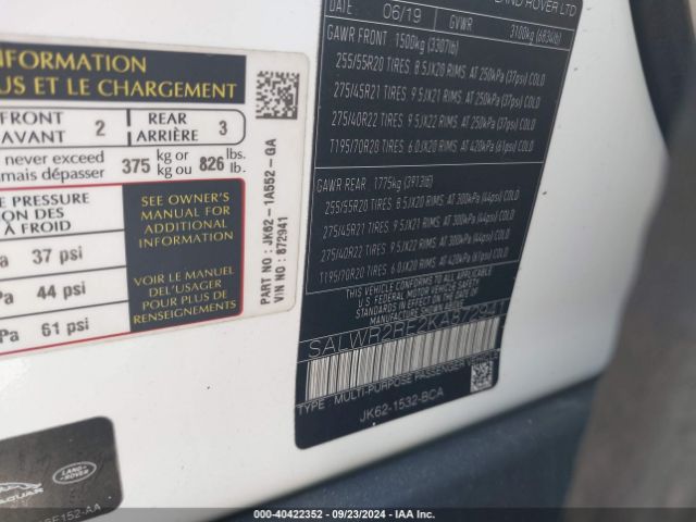 SALWR2RE2KA872941 Land Rover Range Rover Sport Supercharged Dynamic