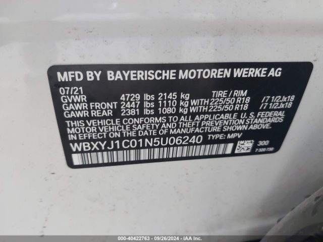 WBXYJ1C01N5U06240 BMW X2 Xdrive28i