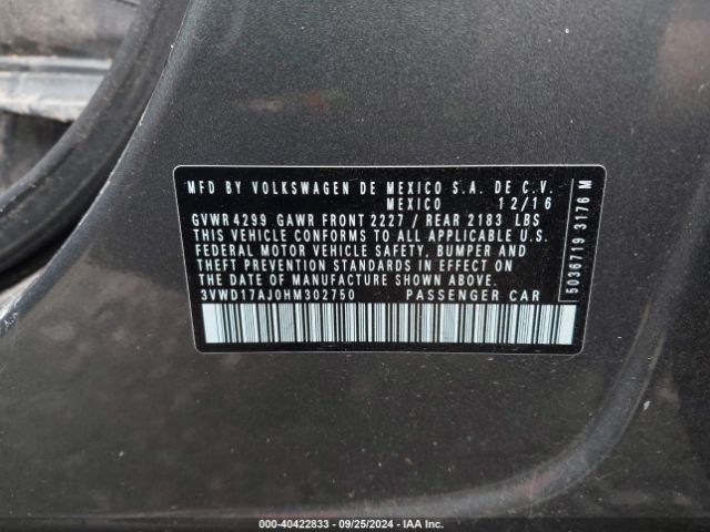 3VWD17AJ0HM302750 Volkswagen Jetta 1.8t Sport