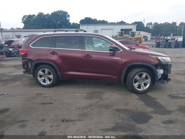5TDDGRFH9HS020996 Toyota Highlander Hybrid Limited