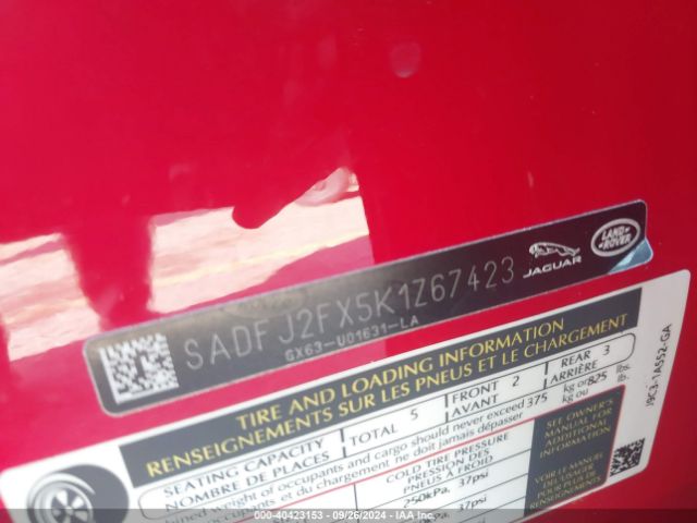 2019 JAGUAR E-PACE SADFJ2FX5K1Z67423 Photo 8