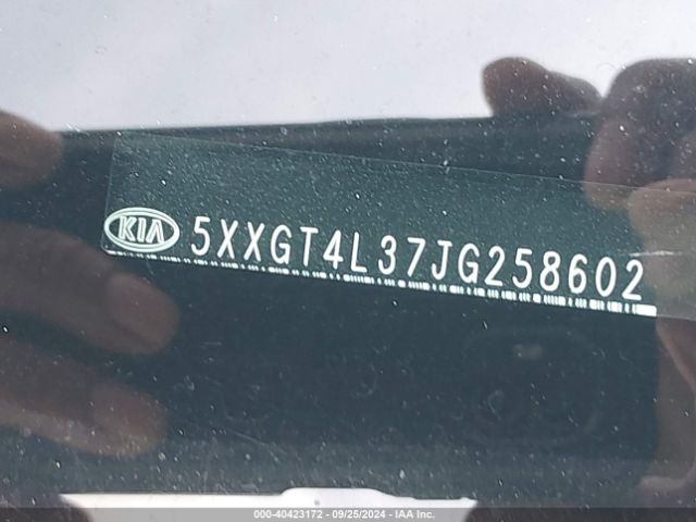 5XXGT4L37JG258602 KIA Optima Lx