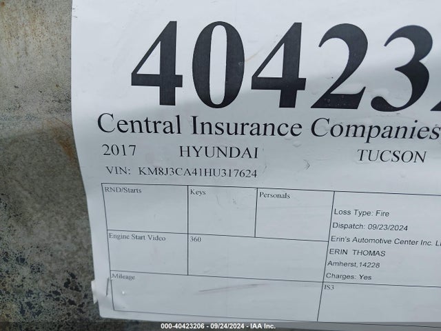 Hyundai TUCSON SE 2017 KM8J3CA41HU317624 Image 9