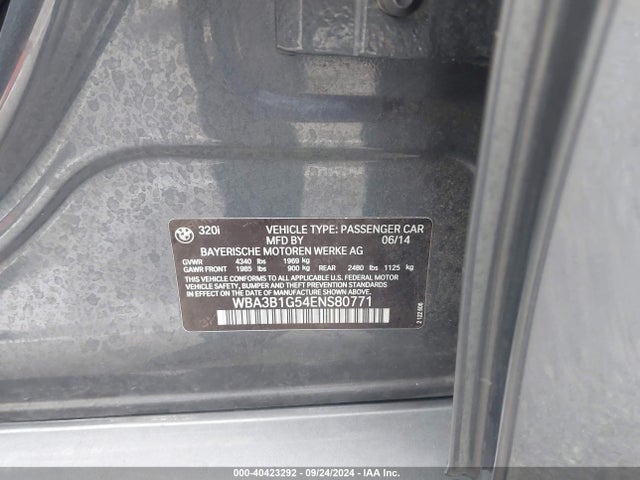WBA3B1G54ENS80771 BMW 320i