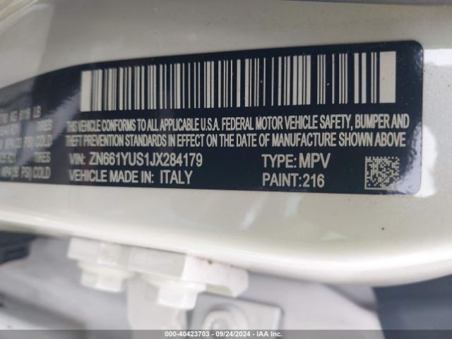 ZN661YUS1JX284179 Maserati Levante S Gransport