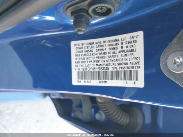 19XFC2F56HE033345 Honda Civic Lx