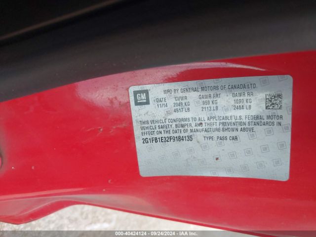 2G1FB1E32F9184135 Chevrolet Camaro 2ls