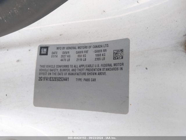 2G1FA1E32E9253441 Chevrolet Camaro 2ls