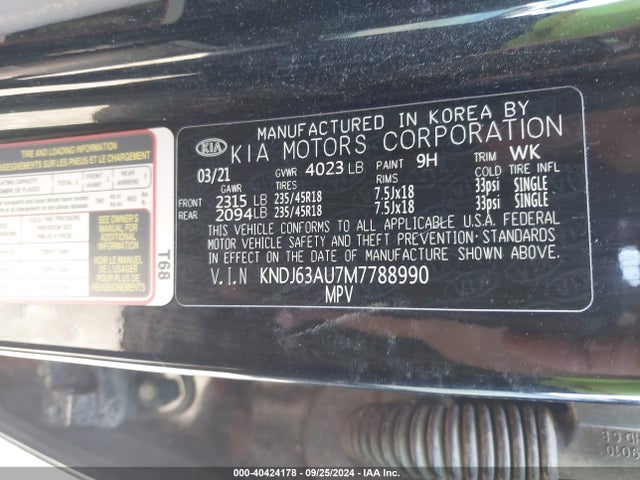 KIA Soul Gt-line 2021 KNDJ63AU7M7788990 Image 9