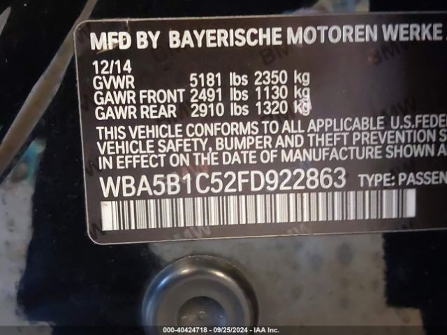 WBA5B1C52FD922863 BMW 535i