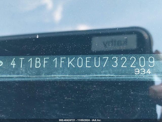 4T1BF1FK0EU732209 Toyota Camry Se Sport