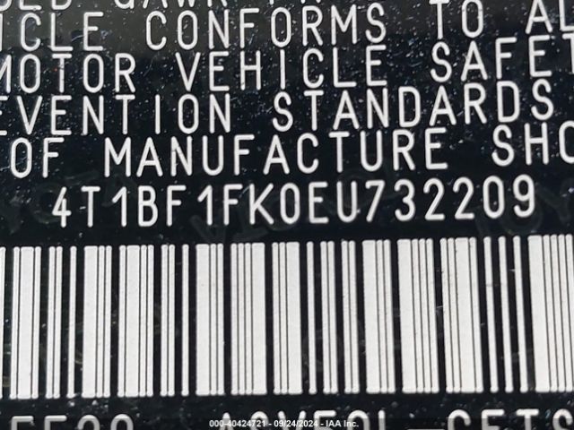 4T1BF1FK0EU732209 Toyota Camry Se Sport