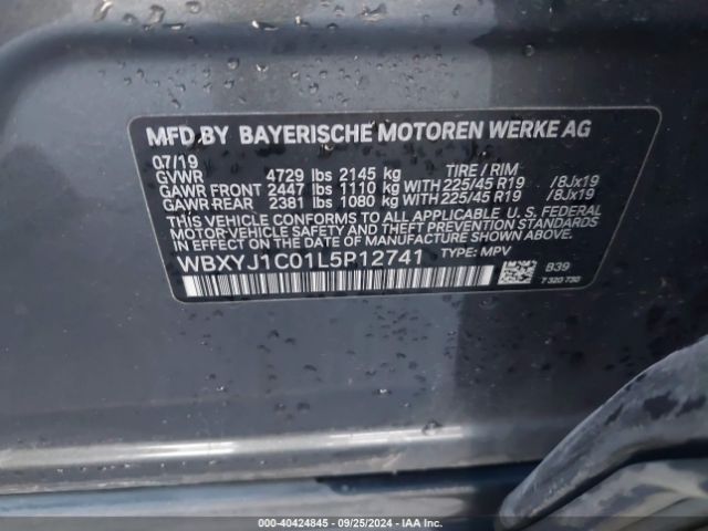 WBXYJ1C01L5P12741 BMW X2 Xdrive28i