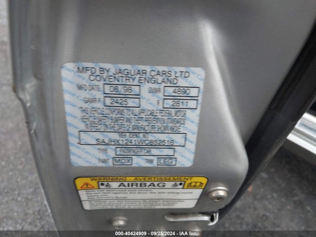 1998 JAGUAR XJ8 SAJHX1241WC852516 Photo 8