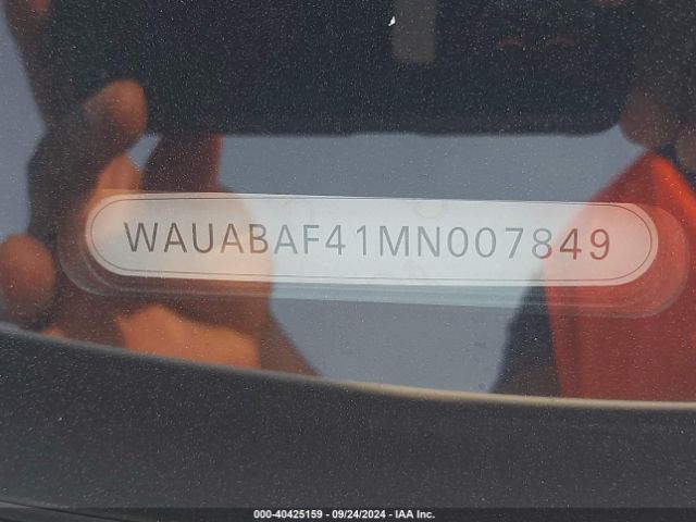 WAUABAF41MN007849 Audi A4 Premium 40 Tfsi Quattro S Tronic