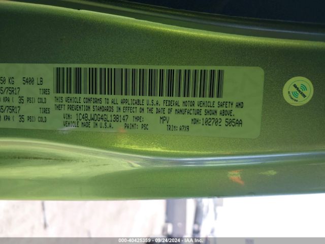1C4BJWDG4GL138147 Jeep Wrangler Unlimited Sport
