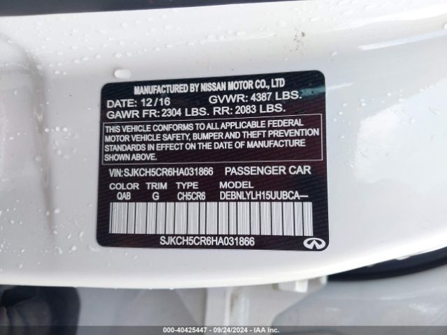 SJKCH5CR6HA031866 Infiniti Qx30 Premium