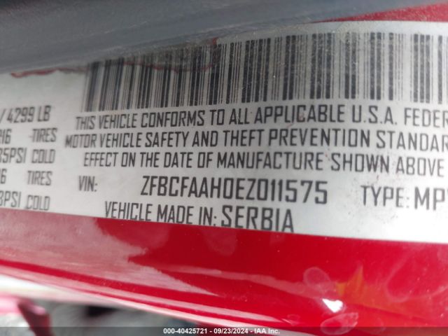 ZFBCFAAH0EZ011575 Fiat 500L POP
