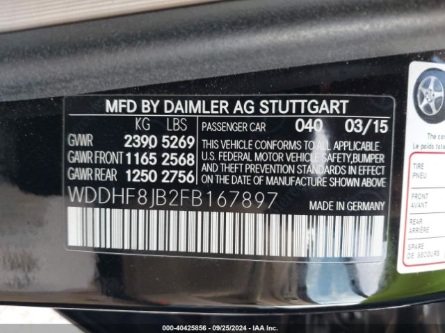WDDHF8JB2FB167897 Mercedes-Benz E 350 4matic