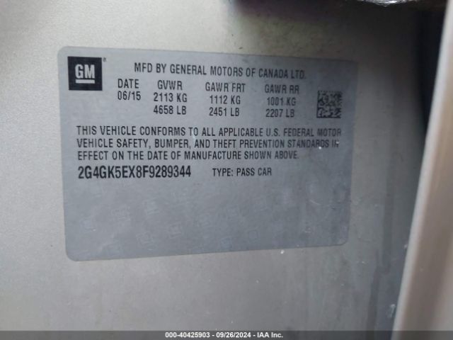 2G4GK5EX8F9289344 Buick Regal Turbo