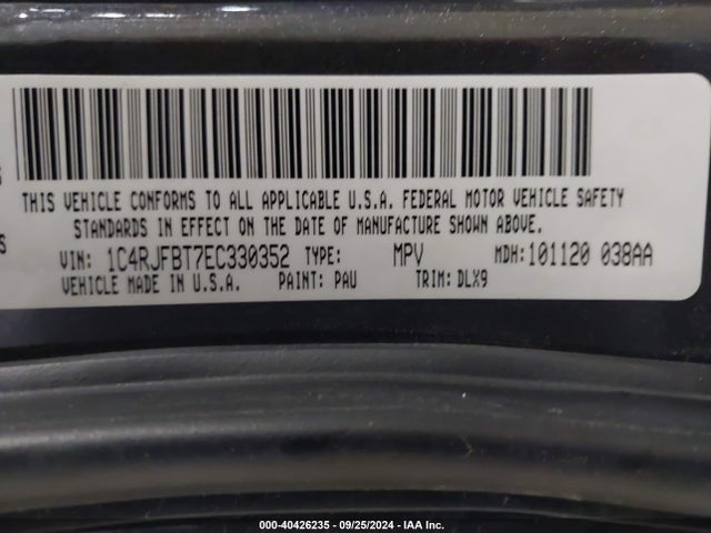1C4RJFBT7EC330352 Jeep Grand Cherokee Limited