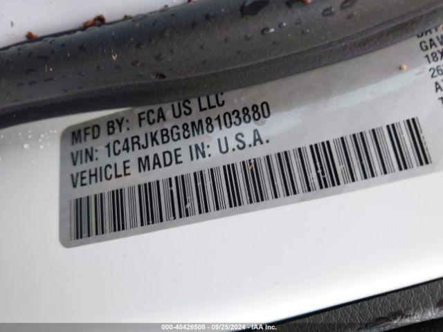 1C4RJKBG8M8103880 Jeep Grand Cherokee L Limited 4x4