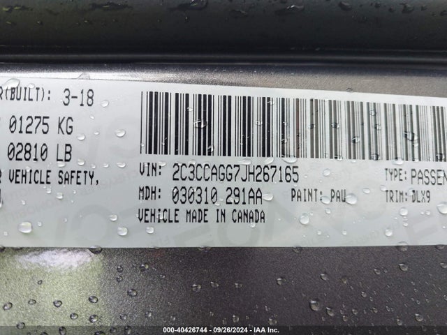 2C3CCAGG7JH267165 Chrysler 300 300s Awd