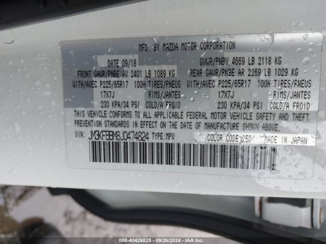 JM3KFBBM8J0474824 Mazda CX-5 SPORT