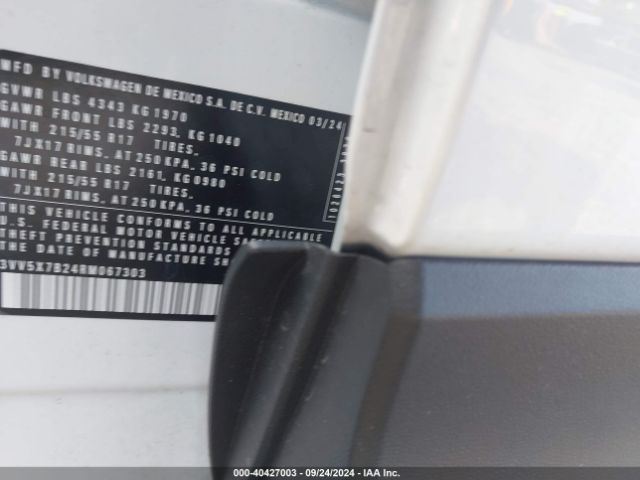 3VV5X7B24RM067303 Volkswagen Taos 1.5t S