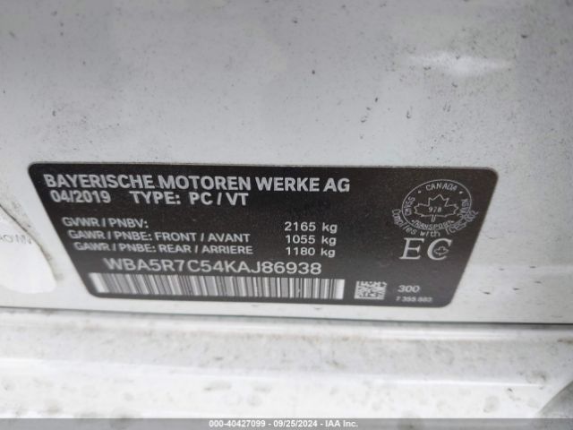 WBA5R7C54KAJ86938 BMW 330i Xdrive