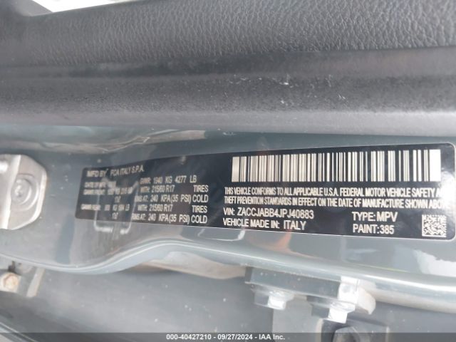 ZACCJABB4JPJ40883 Jeep Renegade Latitude Fwd