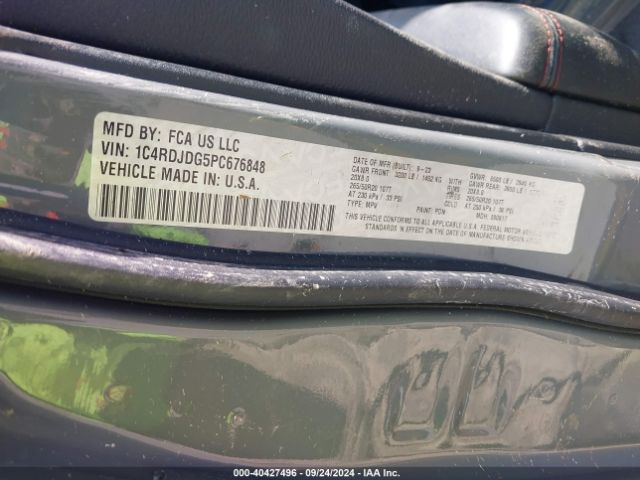 2023 DODGE DURANGO 1C4RDJDG5PC676848 Photo 8