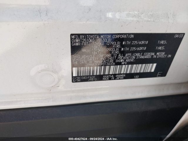 JTMAB3FV2PD136006 Toyota Rav4 Prime Se