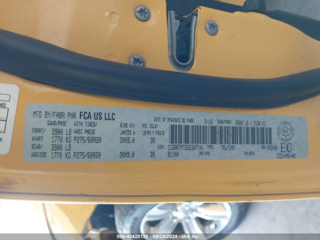 1C6RR7MT6GS307141 RAM 1500 Sport