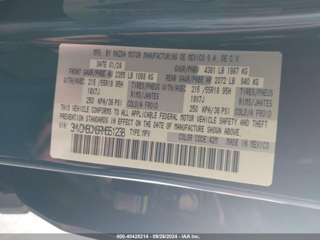 3MVDMBCM8RM651238 Mazda Cx-30 2.5 S Preferred Package