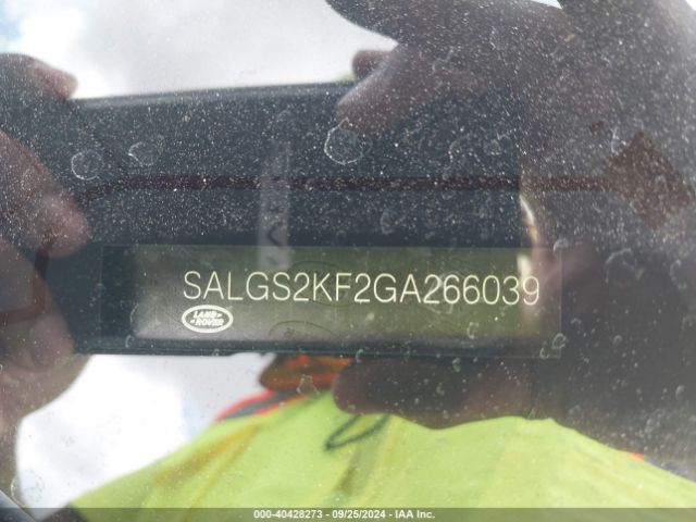 SALGS2KF2GA266039 Land Rover Range Rover 3.0l V6 Turbocharged Diesel Hse Td6