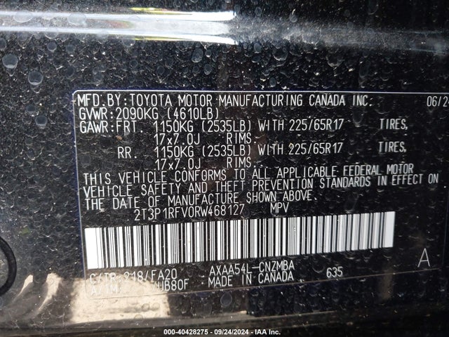 Toyota Rav4 Xle 2024 2T3P1RFV0RW468127 Image 9