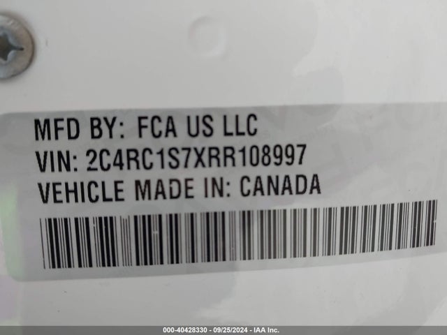 Chrysler Pacifica Hybrid Select 2024 2C4RC1S7XRR108997 Image 9