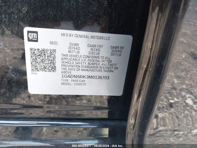1G6DN5RK3M0136703 Cadillac Ct5 Premium Luxury