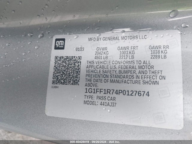 1G1FF1R74P0127674 Chevrolet Camaro Rwd  1ss