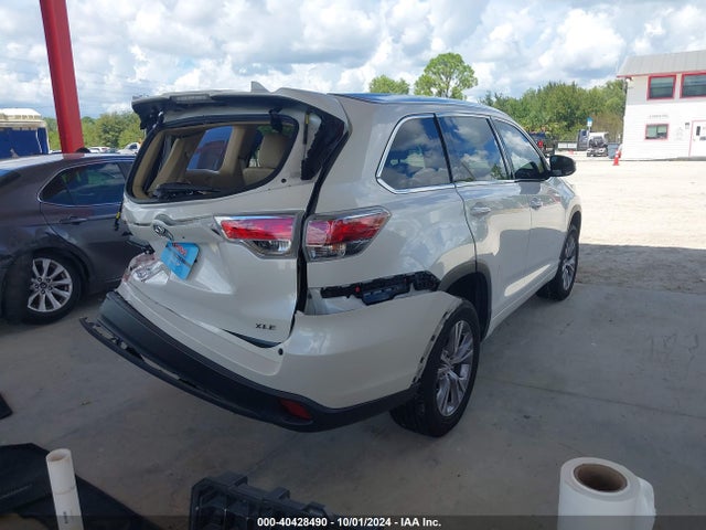 Toyota Highlander Xle V6 2015 5TDKKRFH1FS087224 Image 4