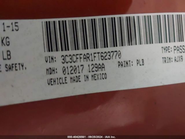 3C3CFFAR1FT623770 Fiat 500 POP