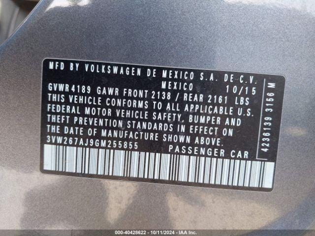 3VW267AJ9GM255855 Volkswagen Jetta 1.4t S