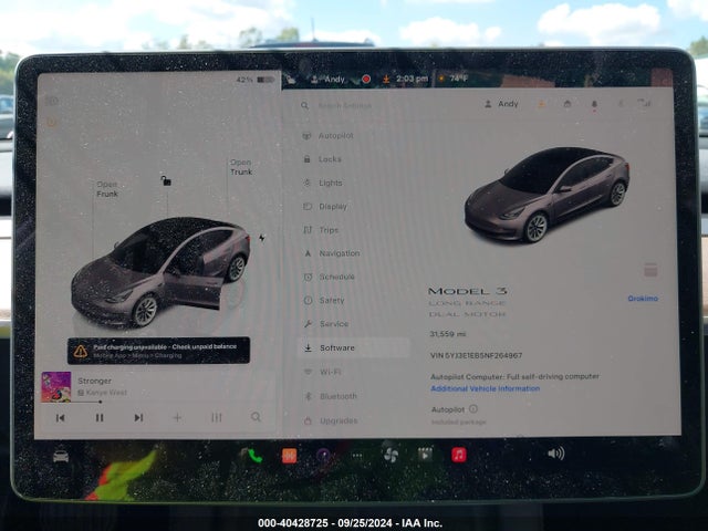 2022 TESLA MODEL 3 5YJ3E1EB5NF264967 Photo 6