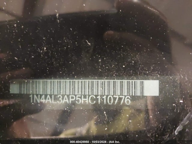 Nissan Altima 2.5 Sl 2017 1N4AL3AP5HC110776 Image 9