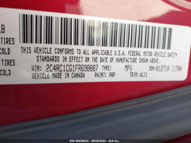 2C4RC1CG1FR698887 Chrysler Town & Country Touring-l