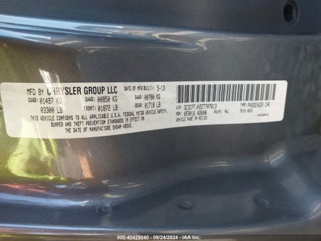 2013 FIAT 500C 3C3CFFJH2DT707813 Photo 8