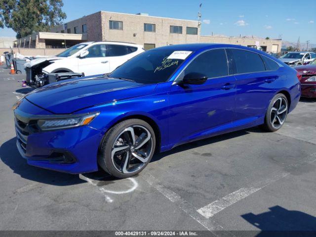 1HGCV3F20NA019739 Honda Accord Hybrid Sport